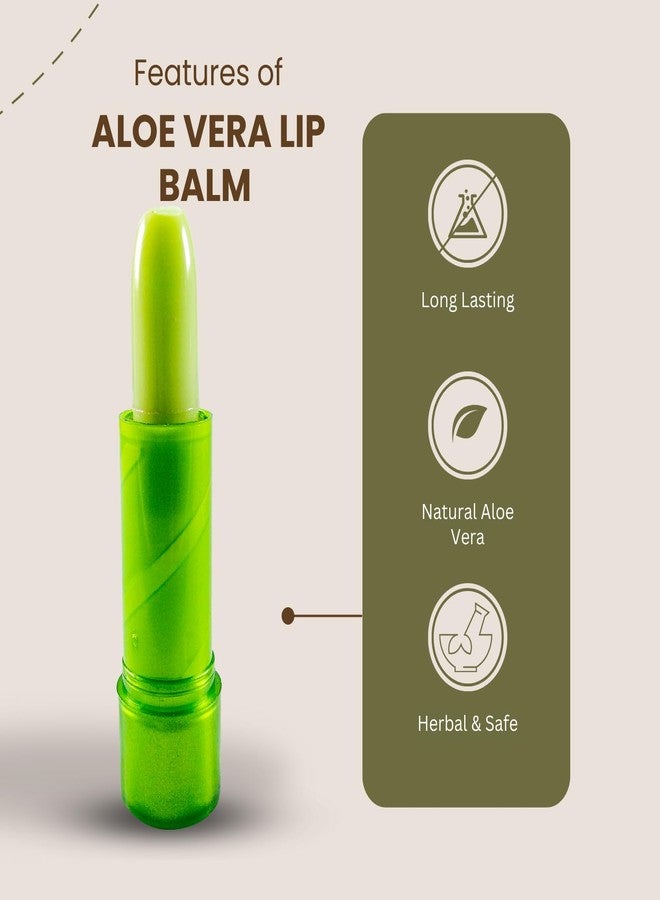Bold Byte مرطب شفاه عشبي بخلاصة الصبار للنساء - درجة حرارة مثالية، ترطيب وتغذية تدوم طويلاً للشفاه الجافة - 10 غرام من ملمع الشفاه الطبيعي وبديل لأحمر الشفاه (1) - Image 5