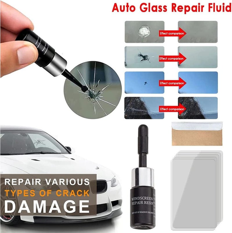 klarako Sazo Glass Repair, Cracks’Gone Glass Repair kit-New Formula, Peculiar Glass Repair, Glass Nano Repair Solution-Car Windshield Crack Filler Liquid for Chips and Cracks Leaves No Trace (4pcs) - Image 5