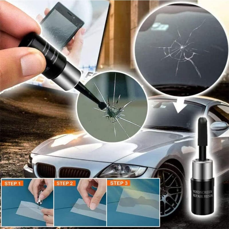 klarako Sazo Glass Repair, Cracks’Gone Glass Repair kit-New Formula, Peculiar Glass Repair, Glass Nano Repair Solution-Car Windshield Crack Filler Liquid for Chips and Cracks Leaves No Trace (4pcs) - Image 4