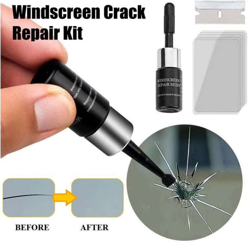 klarako Sazo Glass Repair, Cracks’Gone Glass Repair kit-New Formula, Peculiar Glass Repair, Glass Nano Repair Solution-Car Windshield Crack Filler Liquid for Chips and Cracks Leaves No Trace (4pcs) - Image 2