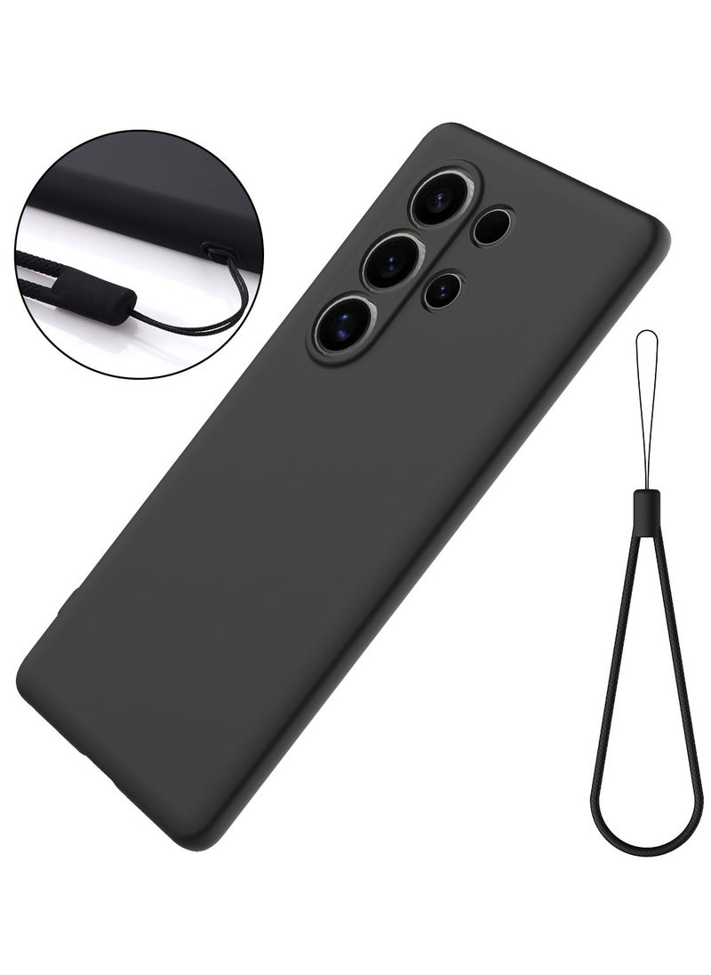 General Case Compatible with itel S25 Ultra Case, Liquid Silicone Soft Rubber Gel TPU Case with Microfiber Lining, Anti-Fingerprint Shockproof Cover with Lanyard Strap  - Image 1