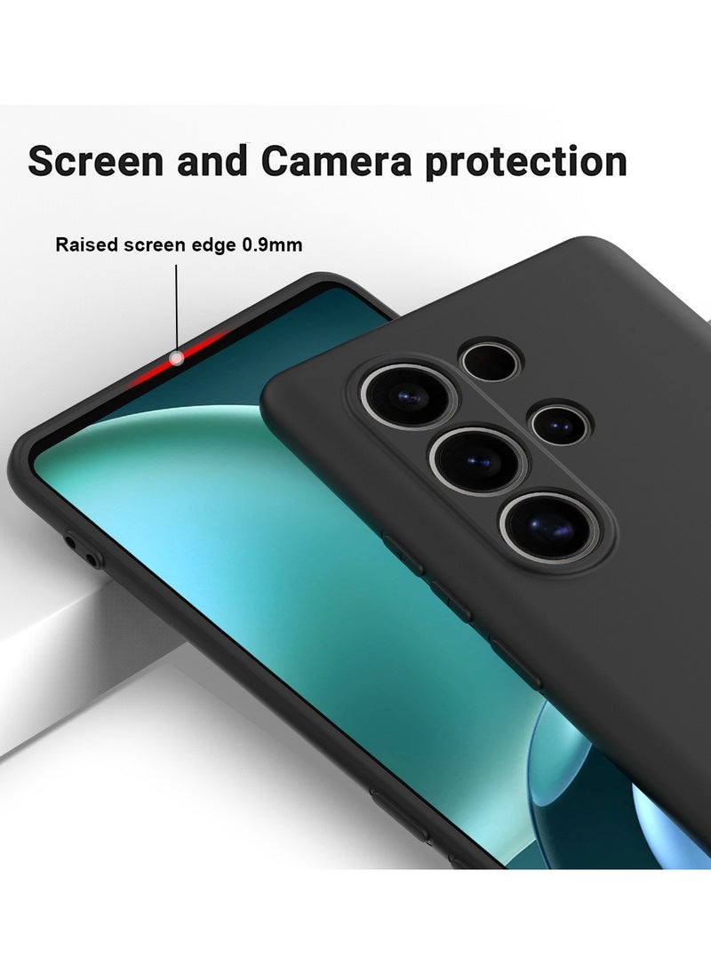 General Case Compatible with itel S25 Ultra Case, Liquid Silicone Soft Rubber Gel TPU Case with Microfiber Lining, Anti-Fingerprint Shockproof Cover with Lanyard Strap  - Image 2