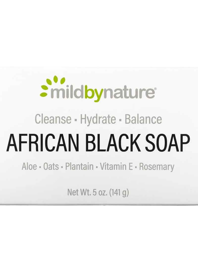 mild by Nature African Black Bar Soap 5 oz 141 g Pack of 4  - Image 2