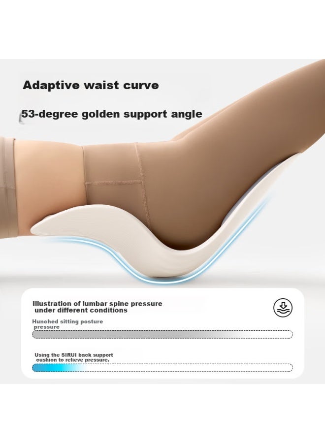 Silayi Silaiyi Lumbar Support Cushion, Office Back Brace, Ergonomic Seat Cushion For Long Sitting, Posture Correcting Backrest Pad - Image 2
