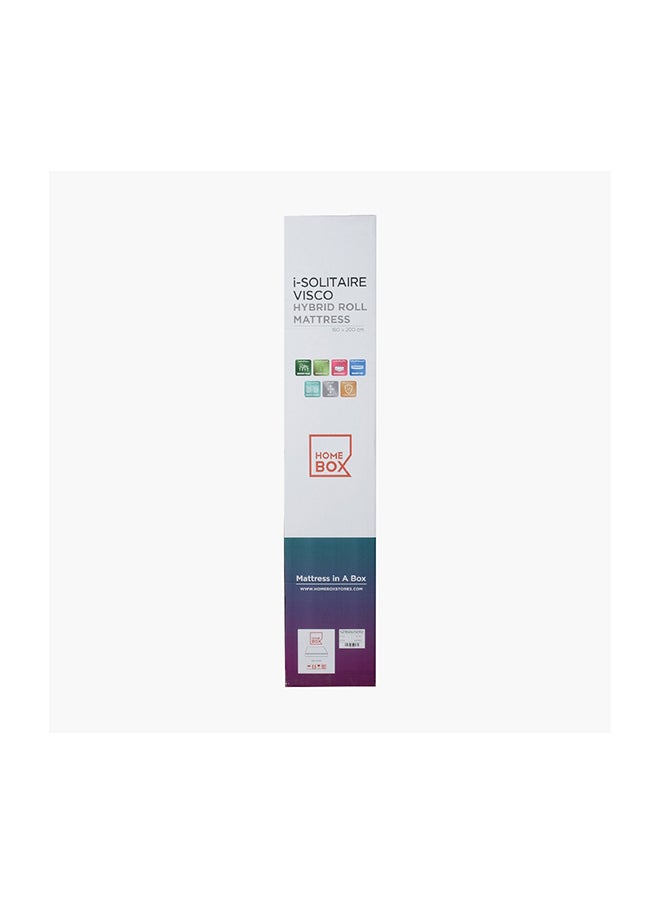 Home Box iSolitaire Visco King Silicone Memory Foam Latex Pocket Spring Mattress 180 x 35 x 200 cm  - Image 3