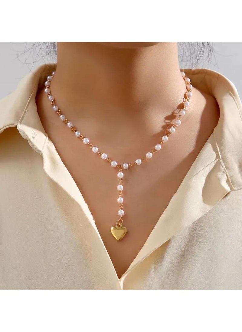 Beautiful heart shaped faux pearl necklace - pzsku/ZFCB7B71FABD2496A1B7AZ/45/_/1705768682/6d4d3d9e-f04d-46c3-8e2b-560bfc64c025