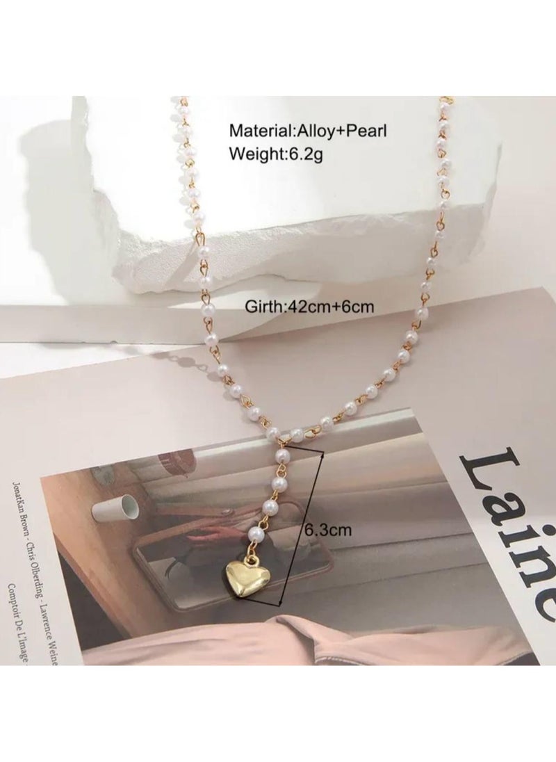 Beautiful heart shaped faux pearl necklace - pzsku/ZFCB7B71FABD2496A1B7AZ/45/_/1705768702/fdb87914-6ed3-40dc-8421-bb2466b92964