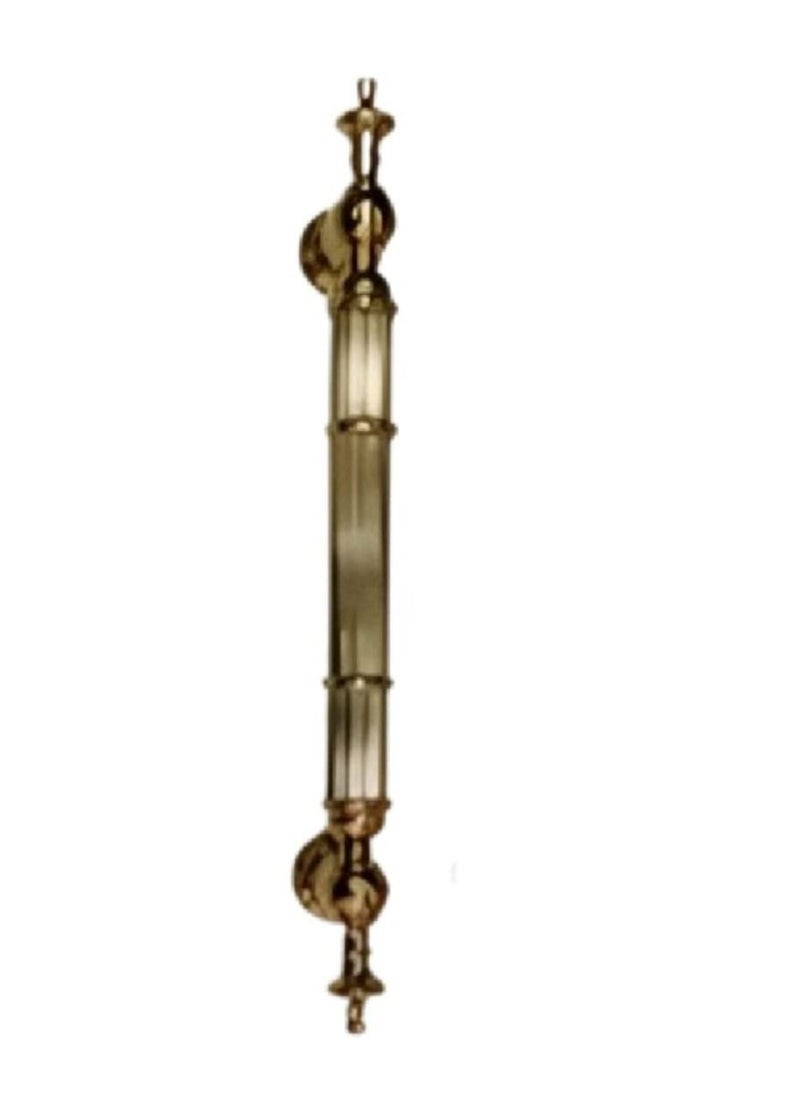ABBASALI Modern And Stylish Wooden And Glass Door Handles Sets Of 2 Pieces (600MM, GOLD) 