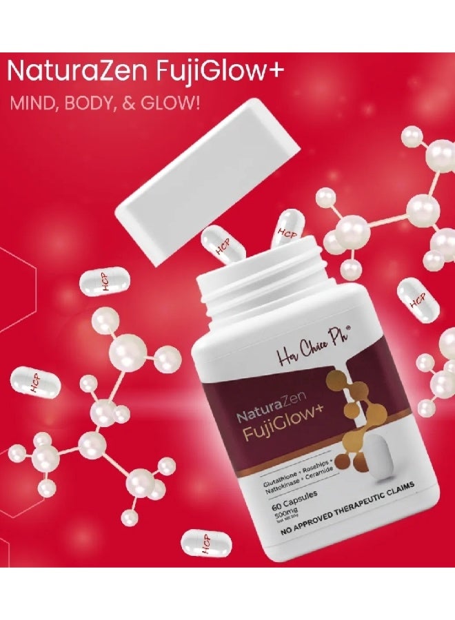 Her Choice Ph Naturazen FujiGlow+ (Glutathione + Rosehips + Nattokinase + Ceramide + Inositol) - Image 4