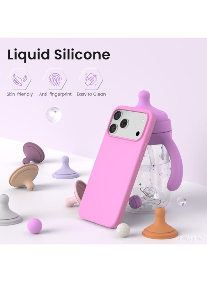 iPhone 17 Pro Liquid Silicone Case | Silky Soft Touch Full-Body Shockproof Protective Cover | Anti-Scratch Slim Fit Back Case for iPhone 17 Pro 6.3-Inch | Durable Non-Slip Silicone Phone Case - Image 3