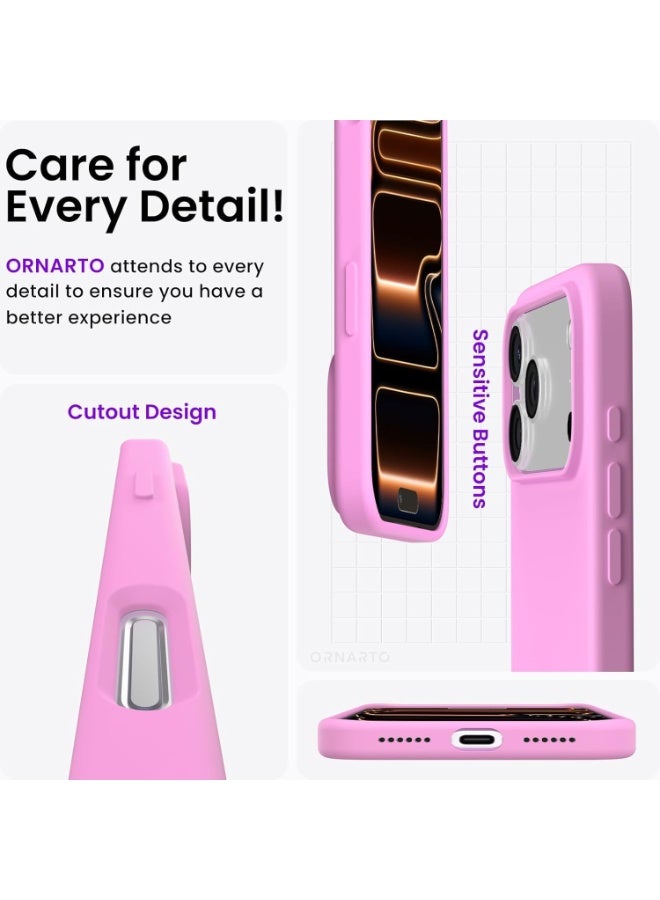 iPhone 17 Pro Liquid Silicone Case | Silky Soft Touch Full-Body Shockproof Protective Cover | Anti-Scratch Slim Fit Back Case for iPhone 17 Pro 6.3-Inch | Durable Non-Slip Silicone Phone Case - Image 4