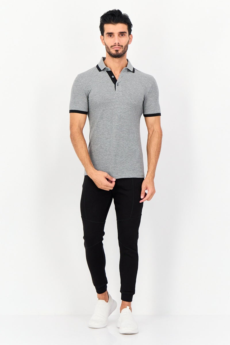 PUMA Men Sportswear Fit Short Sleeves Outdoor Polo Shirt, Grey - Image 4