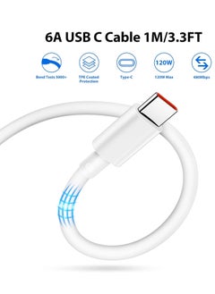 Generic قابس شاحن سريع 67 وات لـ Xiaomi 13T مع كابل شحن توربو 6A/1M، نوع شاحن حائط UK+ كابل USB C لـ Xiaomi 13 Lite 13/13 Pro/12T/12 12X Redmi Note 12 11 Pro POCO F5 Pro  - Image 4