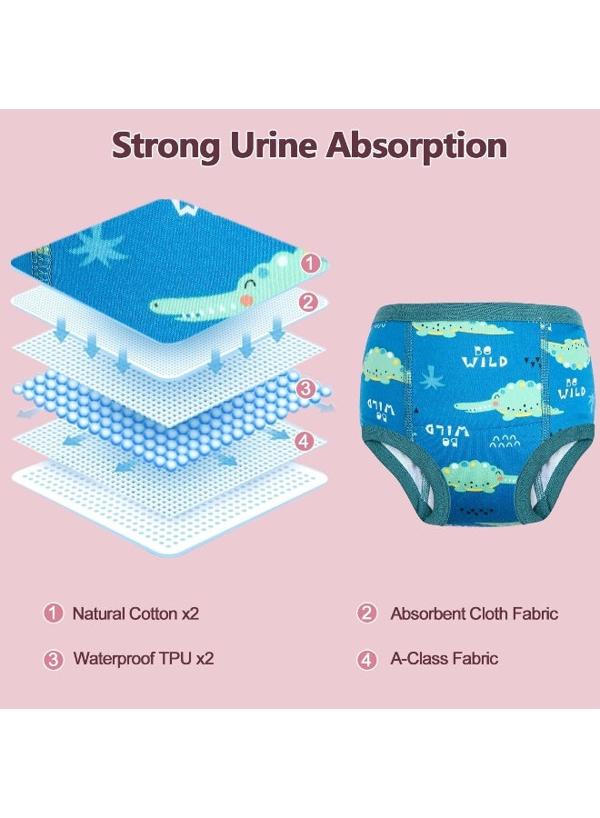 MOEMOE BABY MOEMOE BABY Training Underwear 10 Packs Absorbent Potty Training Pants for Girls Cotton Pee Pants Big Size 9T  - Image 4