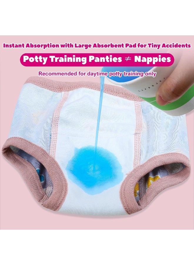 MOEMOE BABY MOEMOE BABY Training Underwear 10 Packs Absorbent Potty Training Pants for Girls Cotton Pee Pants Big Size 9T  - Image 2