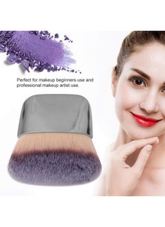 ZJchao Makeup Brush Mini Cosmetic Brushes Fiber Brush Fluffy Blusher Brushes Makeup Brush Dualuse Loose Powder Blush Brush Beauty Tool Foundation Brush Makeup Tool(Silver)  - Image 3