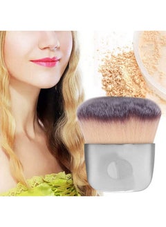 ZJchao Makeup Brush Mini Cosmetic Brushes Fiber Brush Fluffy Blusher Brushes Makeup Brush Dualuse Loose Powder Blush Brush Beauty Tool Foundation Brush Makeup Tool(Silver)  - Image 2