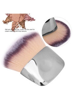 ZJchao Makeup Brush Mini Cosmetic Brushes Fiber Brush Fluffy Blusher Brushes Makeup Brush Dualuse Loose Powder Blush Brush Beauty Tool Foundation Brush Makeup Tool(Silver)  - Image 5