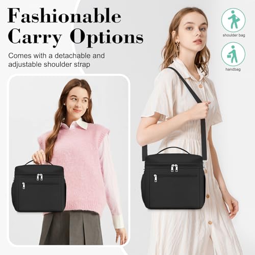 DALINDA Insulated Lunch Bag Lunch Box for Women Men,Leak-Proof Cooler Bag Lunchbox Lightweight for Work Picnic,Beach,Camping,Travel - Image 4