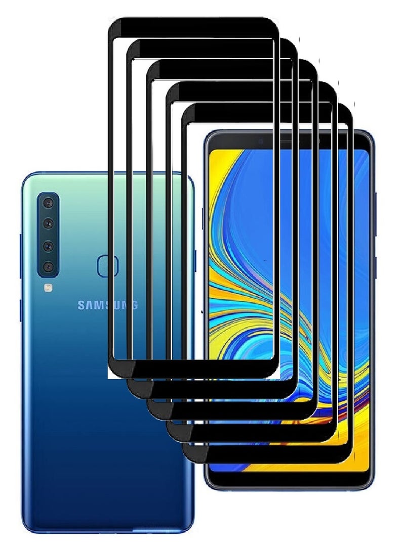AINA 5 Pieces Tempered Glass Screen Protector 5D Designed For Samsung Galaxy A9 (2018) Full Glue Edge to Edge Full Screen Coverage And Bubble Free - Image 1