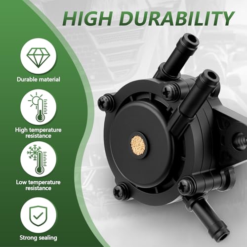 Tecreddy Fuel Pump for Kohler, Vacuum Fuel Pump with Fuel Filter for Kohler 17HP-25 HP Briggs and Stratton John Deere Honda Yamaha Small Engine Lawn Mower Tractor - Image 2