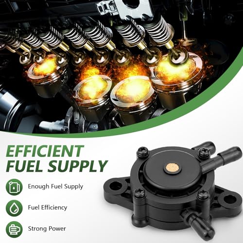 Tecreddy Fuel Pump for Kohler, Vacuum Fuel Pump with Fuel Filter for Kohler 17HP-25 HP Briggs and Stratton John Deere Honda Yamaha Small Engine Lawn Mower Tractor - Image 3
