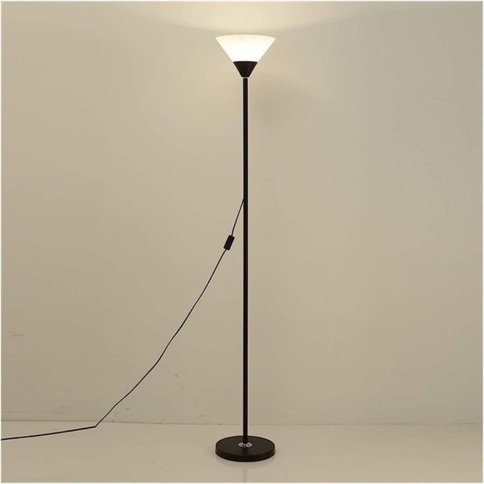 FLOOR STANDING MODERN UP LIGHTER SIMPLE FLOOR LIGHT FIXTURE FLOOR LAMP WITH SWITCH MINIMALIST LED FLOOR LAMPS LIVING ROOM CORNER TORCHIERE FLOOR LAMP CORNER STANDING LAMP 128CM