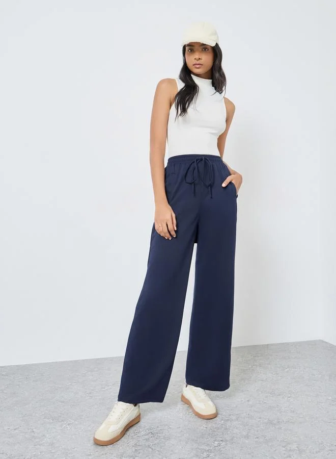 Take Two Take Two Women Dark Blue Straight Leg Joggers