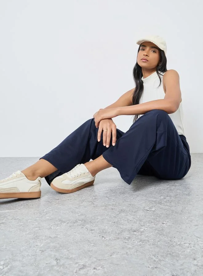 Take Two Take Two Women Dark Blue Straight Leg Joggers