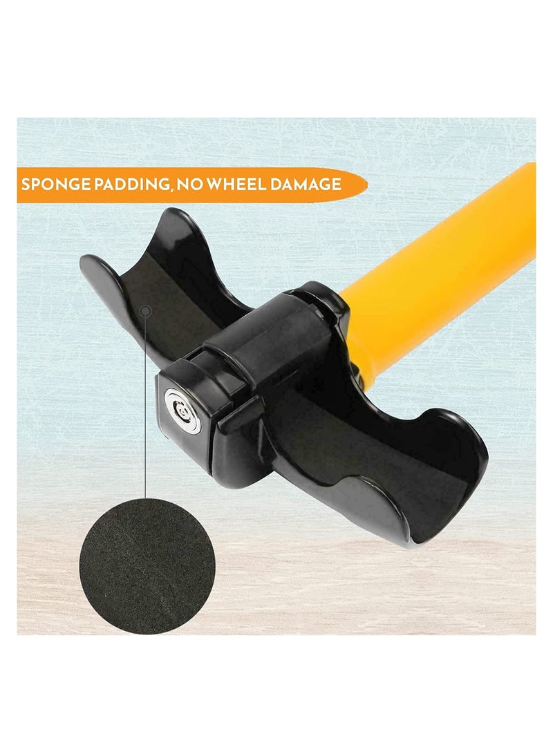 Universal Steering Wheel Lock for Cars and Vans - Maximum Security Anti-Theft T-Bar Immobiliser to Deter Thieves and Secure Your Vehicle. - Image 4