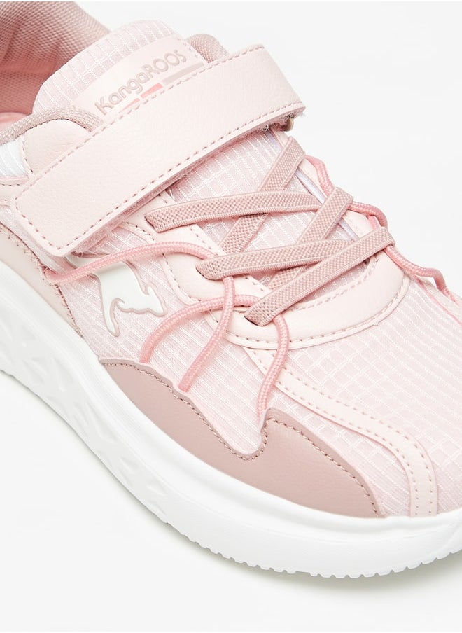 kangaROOS - Girls' Textured Casual Sneakers With Hook And Loop Closure - Image 1