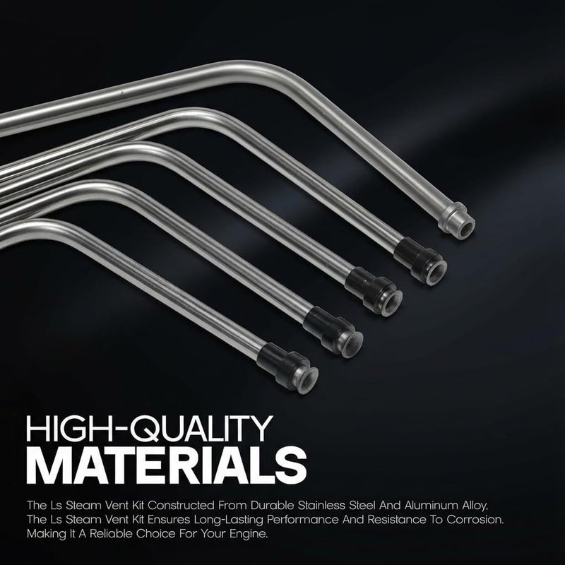 Tektall LS Stainless Coolant Crossover Steel Steam Vent Kit for LS Engines - Image 3
