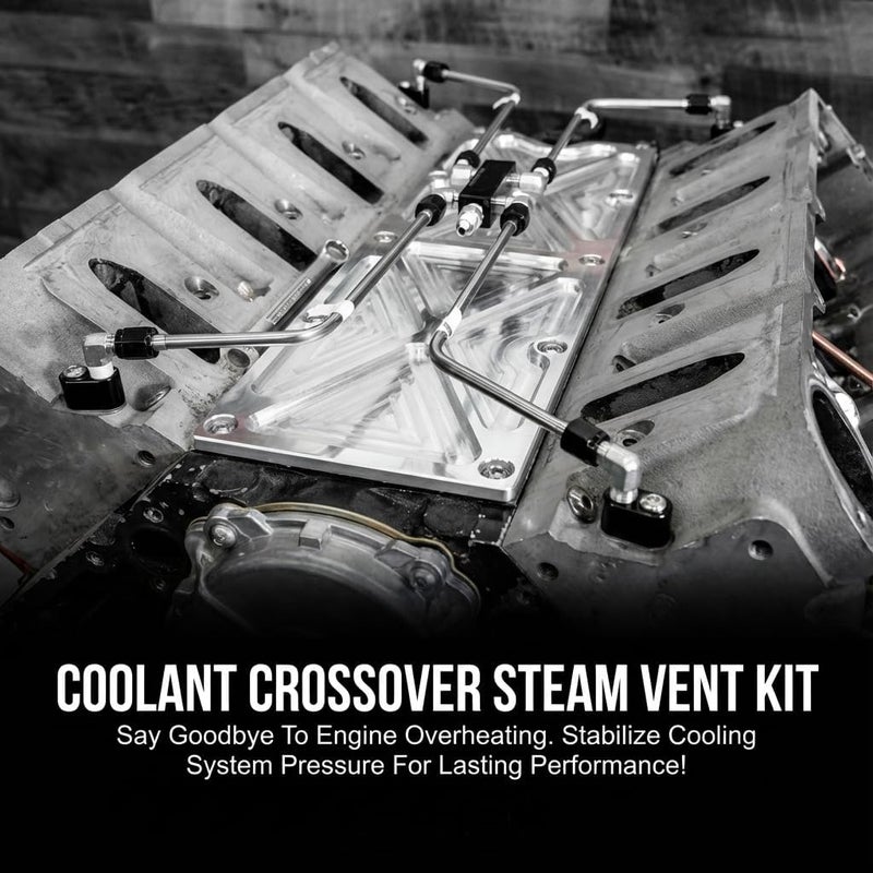 Tektall LS Stainless Coolant Crossover Steel Steam Vent Kit for LS Engines - Image 2