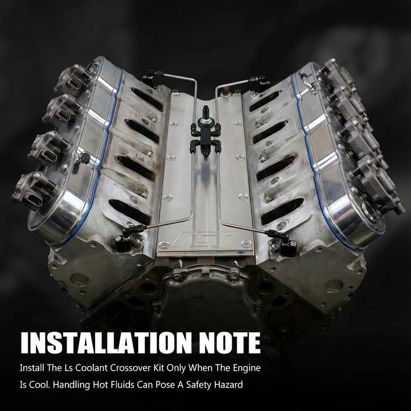 Tektall LS Stainless Coolant Crossover Steel Steam Vent Kit for LS Engines - Image 4