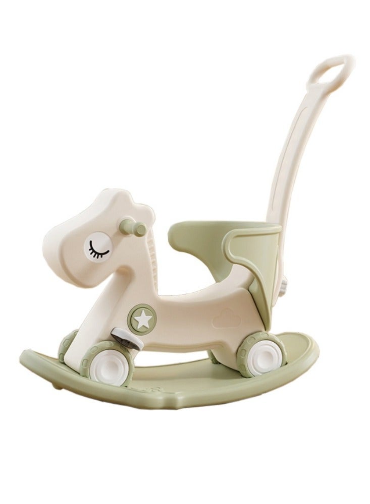 FULL JOY Rocking Horse With Backrest For  Toddler Baby  With Detachable Balance Board And Footrest 3*1 - Image 1