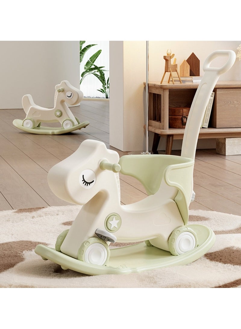 FULL JOY Rocking Horse With Backrest For  Toddler Baby  With Detachable Balance Board And Footrest 3*1 - Image 3