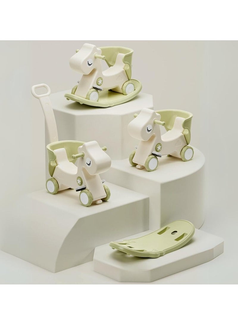 FULL JOY Rocking Horse With Backrest For  Toddler Baby  With Detachable Balance Board And Footrest 3*1 - Image 5