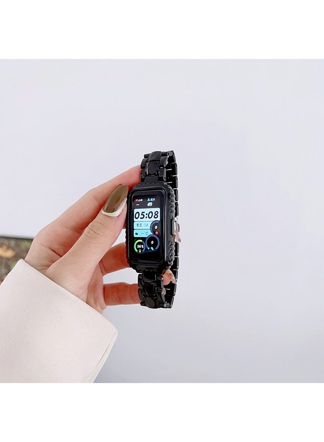 Huawei Band 8/7/6/Honor Band Honor Band 6/7 Universal Watch Band Compatible Sport Strap Quick Release Replacement Plastic Cement Sport Adjustable Lightweight Waterproof Replacement Bands for Women Men - Image 3