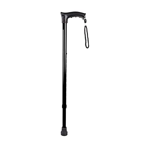 Dr. Care Premium Height Adjustable Hand Stick for Old People Petiant (Black) - Image 1
