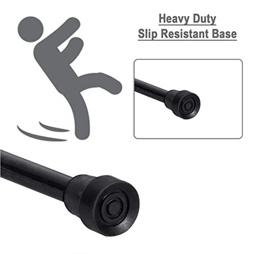 Dr. Care Premium Height Adjustable Hand Stick for Old People Petiant (Black) - Image 3