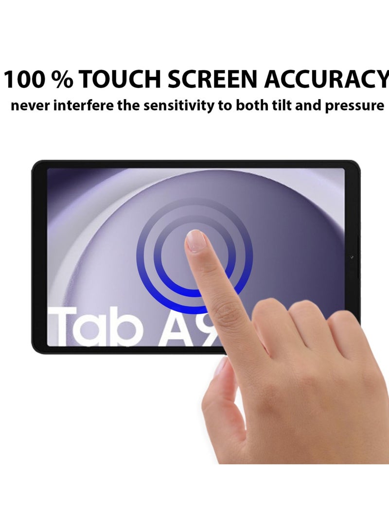 erorex Screen Protectors compatible with Samsung Galaxy Tab A9, 9H hardness, anti-scratch, anti-oil, anti-bubbles, 2.5D round edge, transparent For Samsung Galaxy Tab A9 - Image 3