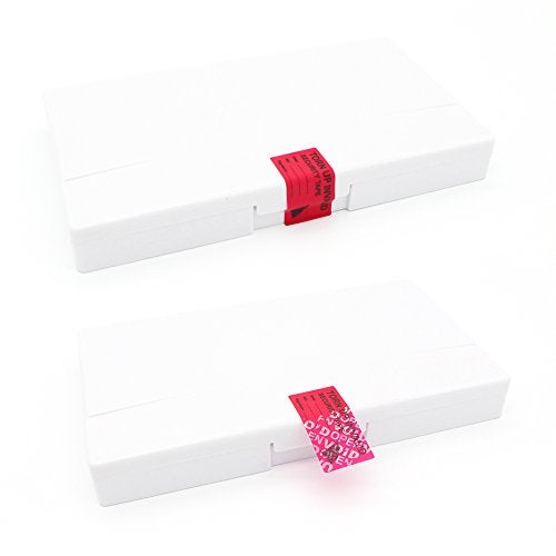 Solitary Walker 100Pcs Tamper Evident Security Void Stickers 1x2 inch Red Tamper Proof Labels Safety Torn up Invalid Seals Tape No Transfer No Damage to Protected Item - Image 4