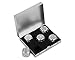 DS.DISTINCTIVE STYLE DSDISTINCTIVE STYLE Aluminum Alloy Dice 5 Pieces 16mm Portable Metal Dices with Case 6 Sided Dice for Party Game - Image 2