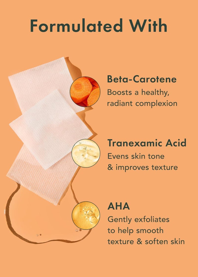 Rael Toner Pads, Cotton Pad for Face – Dual Textured, Exfoliating and Soothing with Carotene, Niacinamide, Hyaluronic Acid, Hydrating, Korean Skin Care (70 Count) - Image 4