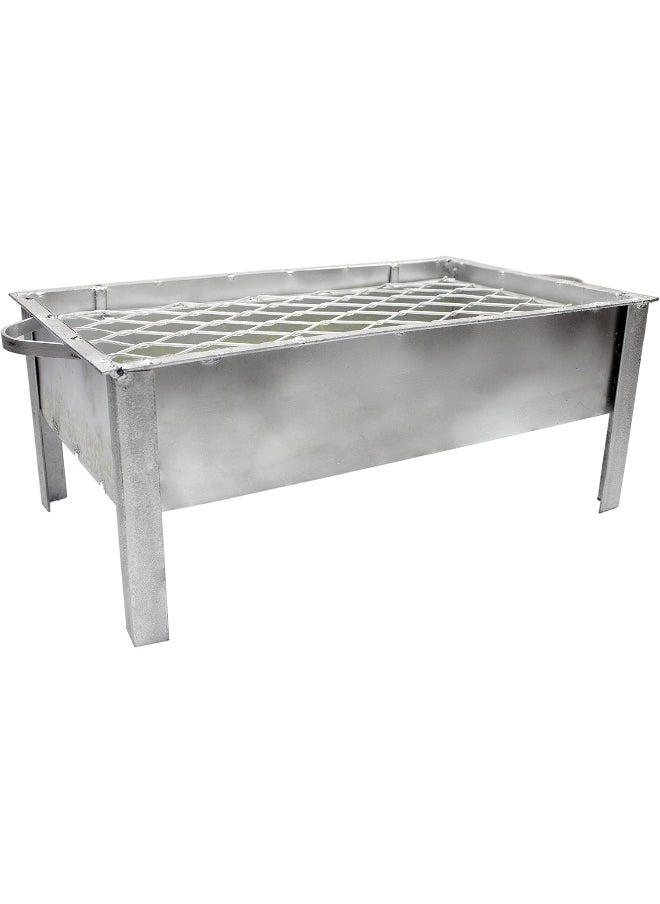 YANEK - YANEK BBQ Grill | BBQ Galva Silver | Portable | Stainless Steel | For Camping, Barbecue, Picnic and Outdoor Activities - Image 1