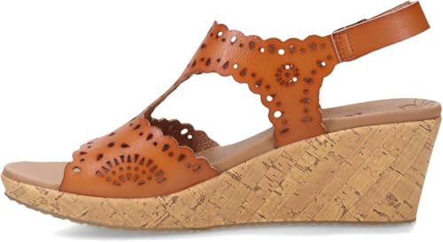 Skechers Women's BEVERLEE - EASY TO ADORE wedge sandal, Luggage 6.5 M - Image 2
