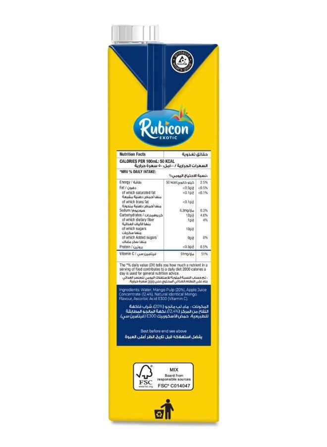 Rubicon Mango No Added Sugar Juice 1L - Image 3