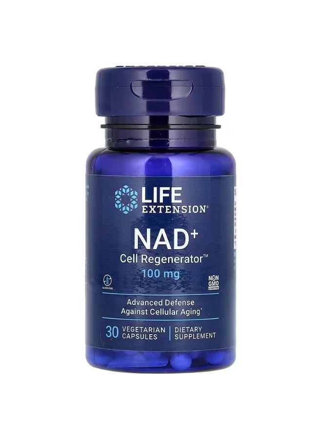 Life Extension NAD+ Cell Regenerator Nicotinamide Riboside 100 mg, 30 Vegetarian Capsules - Image 1