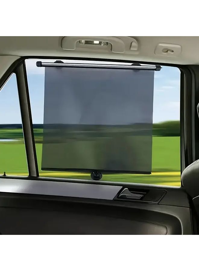 Roller Shade Car Sunshade Side Window Cover 50x50cm PVC Material Left Side For SUV Truck Summer Driving Sun Protection Perfect Gift For Drivers - Image 1