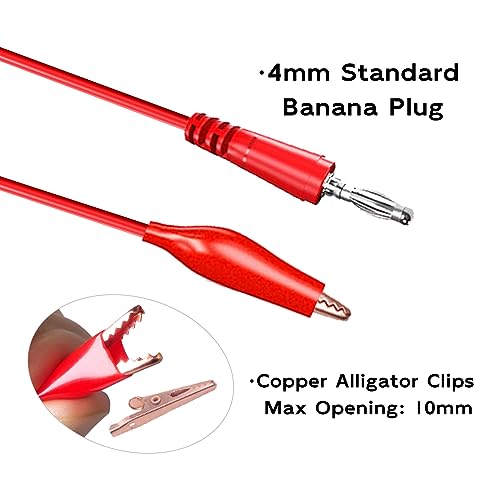 Goupchn Back Probe Kit Banana Plug to Copper Alligator Clip Automotive Test Leads Set with 3 Configurations Back Probe Pins Extended Length Probes for Car Repairing Diagnostic - Image 5